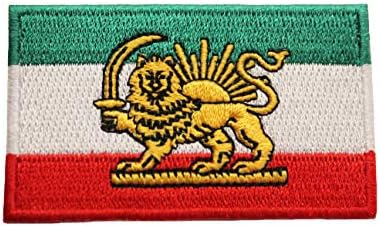 İran Farsça Aslan Ülke Bayrağı Küçük Demir on Patch Crest Rozeti 1. 5X2. 5 İnç Yeni