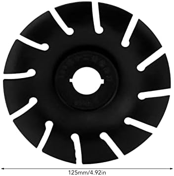 Oyma Diski, DIY için Şekillendirme Tekerleği Paslanmaz Çelik 125mm Yüksek Verimlilik (Siyah)