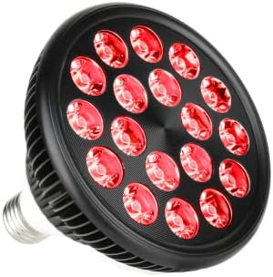 DS Piknik kırmızı terapi lambası lamba 54 W 18 LED ışık soketi, Çift Cips Kırmızı 660 ve Yakın Kızılötesi 850nm ampuller
