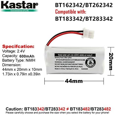 Eyaletler Arası Piller için Kastar 4'lü Pil Değiştirme: ATEL0068 TEL0068 Amerikan Telekom: E30021CL E30022CL E30023CL