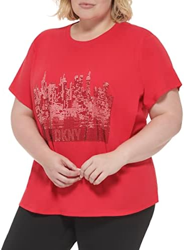 DKNY kadın Yaz Üstleri kısa kollu tişört