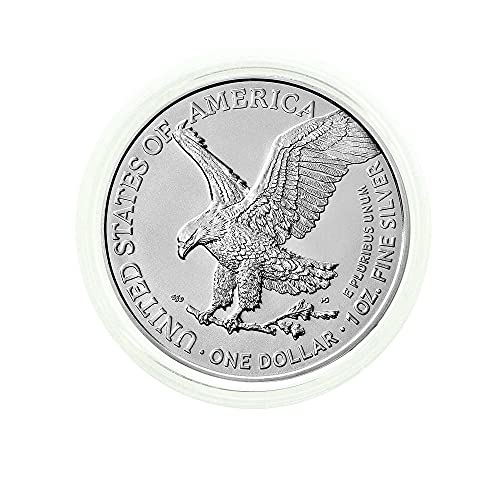 2021 Amerikan Gümüş Kartal Tip 2 .Orijinallik Sertifikamızla Doğrudan Uyumlu 999 İnce Gümüş Dolar Dolaşımsız ABD Darphanesi