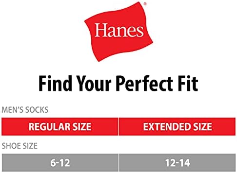 Hanes Erkek FreshIQ Cool Comfort Takviyeli Ayak Bileği Çorapları, 12'li Paket