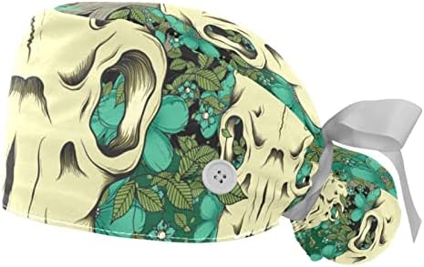 Kigauru Antika Eski Geyik Kafatası çalışma Kapağı Düğmeleri ile Uzun Saç Elastik kurdele Geri Şapka Kadınlar için