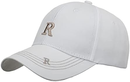 Erkekler Kadınlar beyzbol şapkası Snapback Baba Şapka Klasik Golf Kap R Nakış Çift Şapka Ayarlanabilir Polo Tarzı