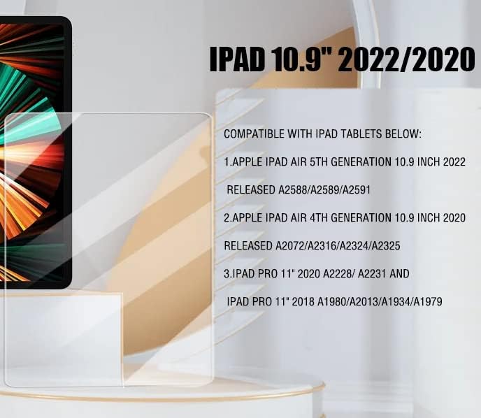 2-Pack OXMAN Ekran Koruyucu için İPAD 10 2022 Temperli Cam Apple Kalem Uyumlu