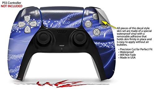 Sony PS5 DualSense Denetleyicisi Mystic Vortex Blue ile uyumlu WraptorSkinz Cilt Sargısı (DENETLEYİCİ DAHİL DEĞİLDİR)