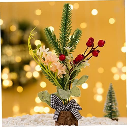 TOYANDONA 3 pcs Noel Ağacı Süsler Kar Don Ağaçları Minyatür Çam Noel Ağacı Masa Mini Noel Ağacı Doğuş Süsler Adornos