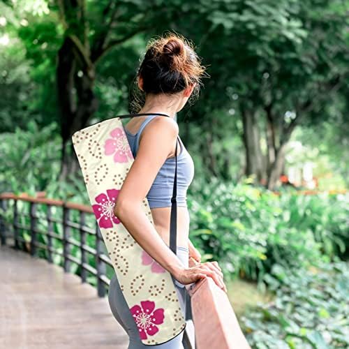 çiçek Yoga Mat Taşıma Çantası Omuz Askısı ile Yoga Mat Çantası Spor Çanta Plaj Çantası