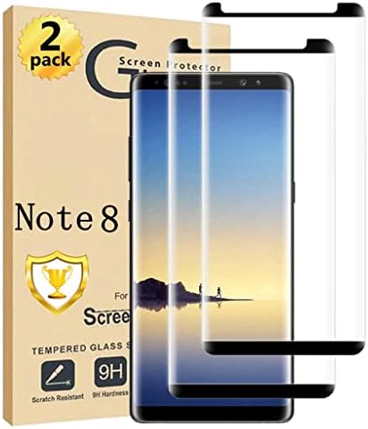 OttarScreen Galaxy Note 8 Ekran Koruyucu, 2 Paket Temperli Cam Ekran Koruyucu, Kolay Kurulum, 3D Cam Tam Kapsama Samsung
