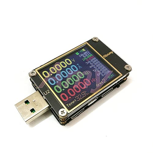 Anncus Web-U2 Akım Voltmetre USB Test Cihazı QC4 + PD3. 0 2 PPS Hızlı Şarj Protokolü Kapasite Testi- (Renk: Turuncu)