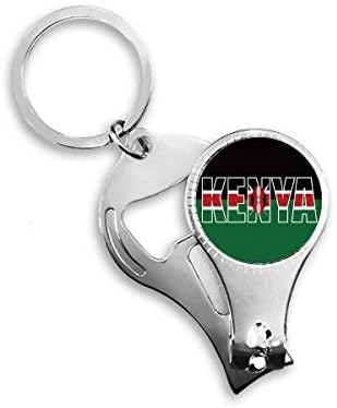 Kenya ülke bayrağı adı tırnak makası yüzük Anahtarlık şişe açacağı Clipper