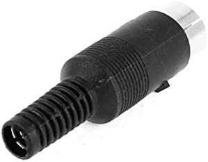 X-DREE Siyah Gümüş Ton XLR 5 Pin Erkek Lehim Konnektör Dönüştürücü Adaptör(Siyah Gümüş Ton XLR 5 Pin Adaptador dönüştürücü
