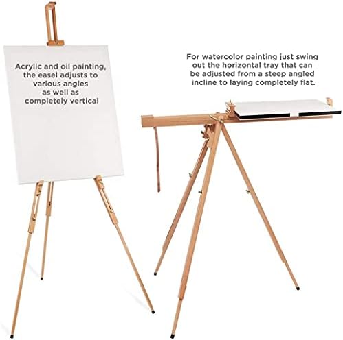 WALNUTA Ayarlanabilir ressam standı katı ahşap Taşınabilir Katlanabilir Teleskopik Tripod Alan Boyama Şövale Çizim