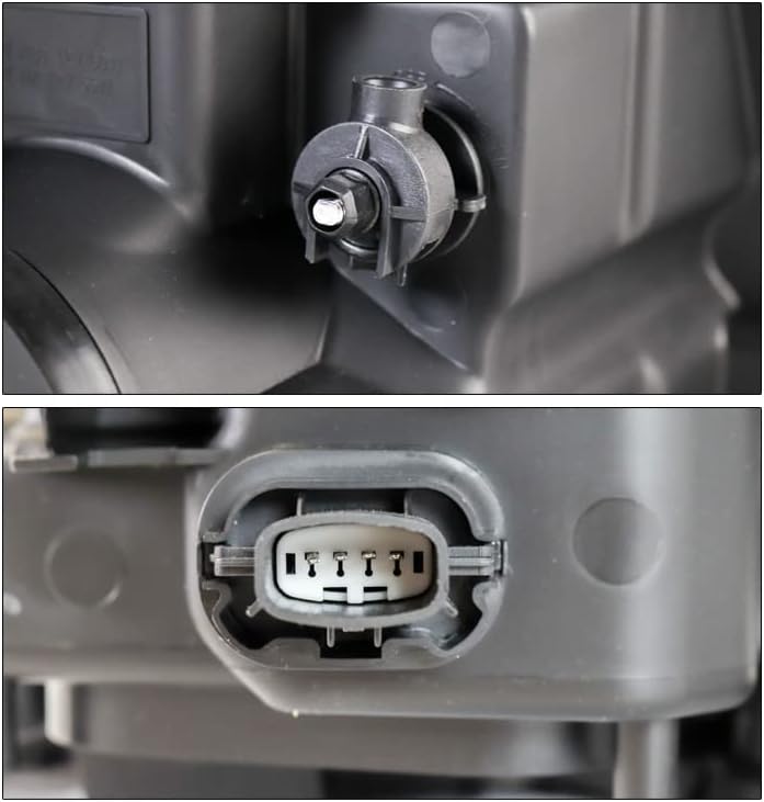 ZMAUTOPARTS projektör siyah farlar farlar ile 6 beyaz LED DRL ışıkları 2011-2015 Ford Explorer için
