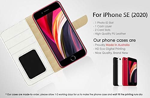 ıphone SE 2 için 2020, iPhone SE 2nd Nesil 2020, uyar iPhone 8 7 6, Tasarlanmış Flip cüzdan telefon Kılıfı Kapak,