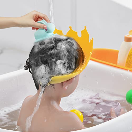 Bebek Duş Başlığı Yumuşak Ayarlanabilir Bebek Banyo şapka Vizör Saç Yıkamak İçin, Duş Banyo Koruma banyo bonesi Bebek