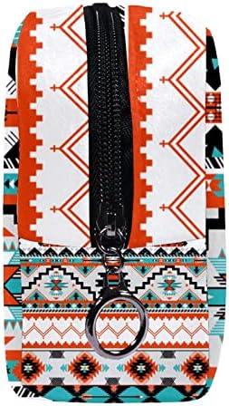 Makyaj çantası, Seyahat Makyaj Kozmetik Çantası Kadın Erkek, Etnik Geometrik Desen Tribal