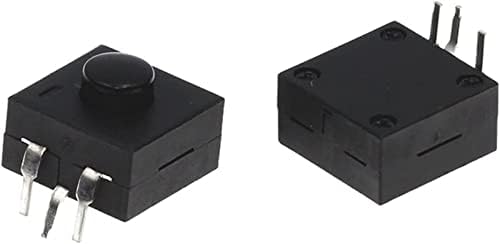 Berrysun Mikro Anahtarı 10 ADET D C 30V 1A 3pin Siyah Mini basmalı düğme anahtarı elektrikli fener 3P Kavisli 2 1