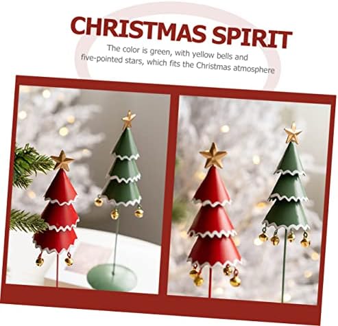 Amosfun Ferforje Noel Ağacı Doğuş Süsler Ev D & eacute; Kor Masaüstü Aksesuarları Masa Noel Ağacı Masa Noel Ağacı