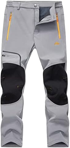 MAGCOMSEN kış pantolonları Kar kayak pantolonu 4 Cepler Suya Dayanıklı Softshell yürüyüş pantolonu