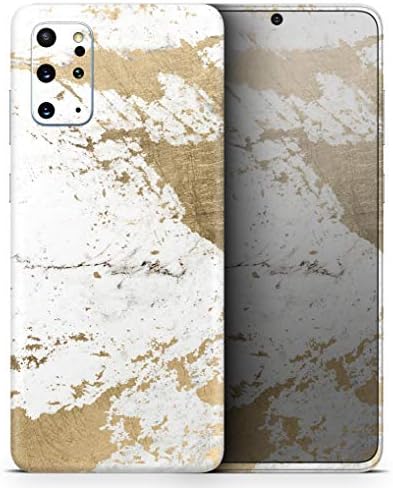Tasarım Skinz Altın Folyo Mermer v1 Koruyucu Vinil Çıkartması Wrap Cilt Kapak ile Uyumlu Samsung Galaxy S20 (Ekran