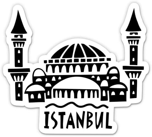 İstanbul Türkiye Seyahat-3 vinil yapışkan-Araba Laptop için Su Şişesi Telefon-Su Geçirmez Çıkartma