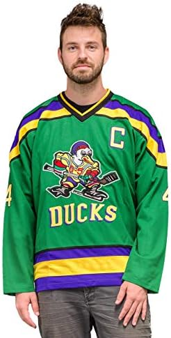 Yetişkin Mighty Ducks Hokey Yeşil Forması