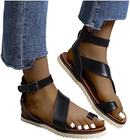 Kadınlar İçin sandalet Rahat Bandaj Düz Platform Dokuma plaj ayakkabısı Rahat Bayan Ayakkabıları Sandalet