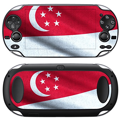 Sony PlayStation Vita tasarım cilt Singapur bayrağı çıkartma PlayStation Vita için