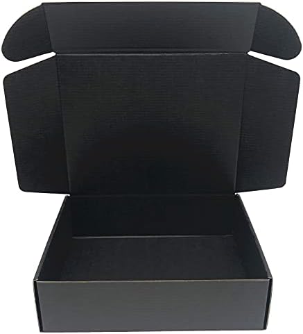 Siyah Karton Nakliye Kutusu 15. 7x11. 8x3 İnç Oluklu Ambalaj saklama Kutuları10 Paket (İç boyut: 15. 2x11. 5x2. 9)