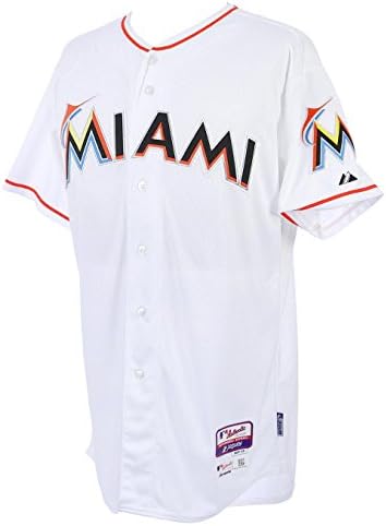 2015 Giancarlo Stanton Miami Marlins Oyunu Kullanılmış Ev Forması MEARS A10 COA Yankees-MLB Oyunu Kullanılmış Formalar