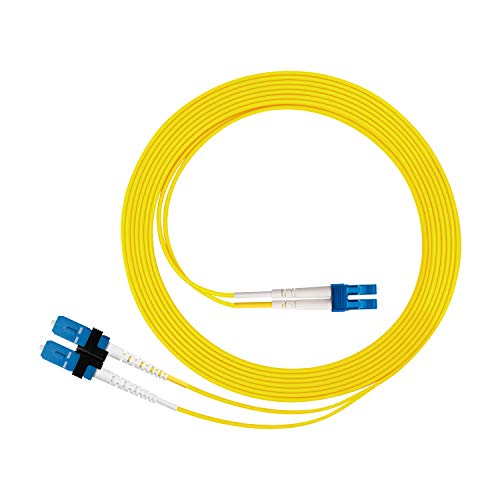 Öküz Fiber Optik Kablo Dubleks Tek Modlu SCU LCU Plenum Zipcord OS2 Sarı 10 MTS