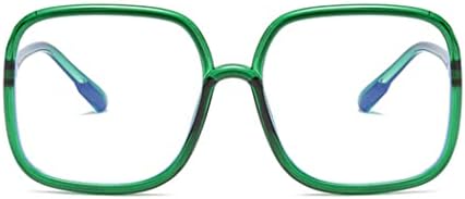 bullabulling Retro kare okuma gözlüğü kadınlar için mavi ışık engelleme büyük boy gözlük çerçeveleri büyük lens