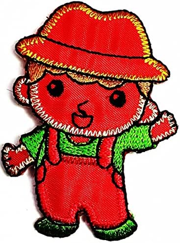 Kleenplus Sevimli Yamalar Sticker Kırmızı Çocuk Karikatür Nakış Demir On Kumaş Aplike DIY Dikiş El Sanatları Tamir