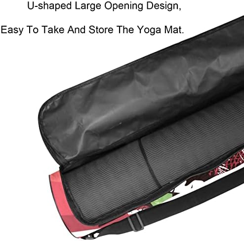 Müzikal Rock Yıldızları Komik Yoga Mat Taşıma Çantası Omuz Askısı ile Yoga Mat Çantası spor çanta Plaj Çantası