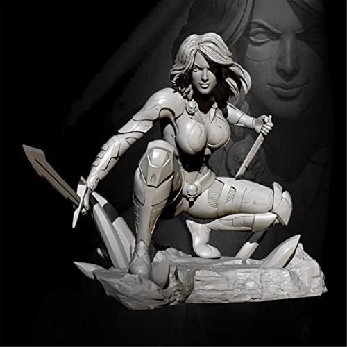 ETRİYE 1/24 Reçine Asker Modeli Bilimkurgu Gezegen Kadın Assassin Die-cast Karakter model seti (kendinden Montajlı