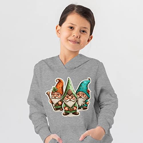 Sevimli Çizgi Çocuk Sünger Polar Kapüşonlu-Gnome Çocuk Kapüşonlu-Çocuklar için Renkli Kapüşonlu