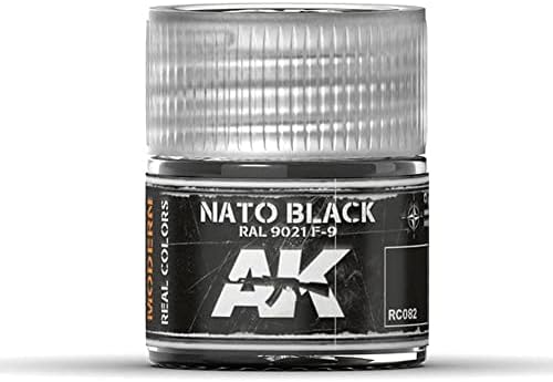 AK-Interactive NOTO Siyah RAL 9021 F-9 10ml-Model Oluşturma Boyaları ve Araçları RC082