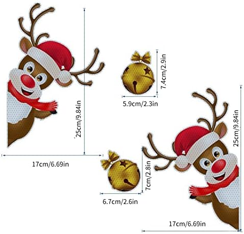 Noel Yumuşak Manyetik Sticker Noel Ampul Yansıtıcı Manyetik Araba Sticker Yumuşak Tutkal Buzdolabı Sticker Daha İyi