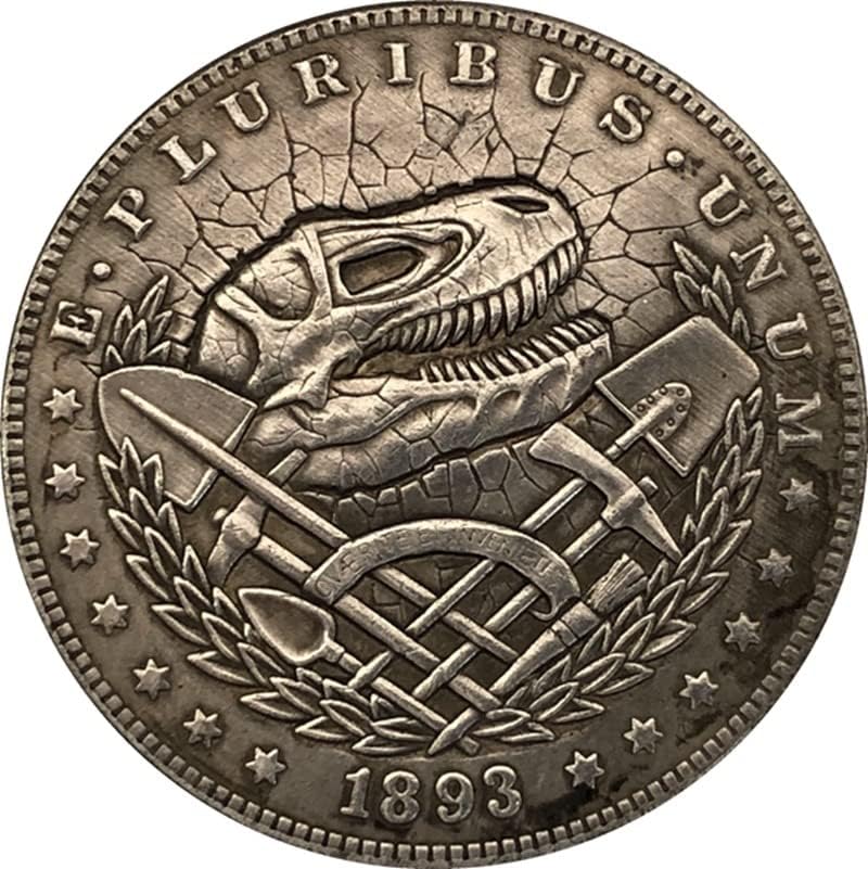 38MM Antik Gümüş Dolar Sikke Amerikan Morgan Serseri Sikke 1893 S Zanaat 132