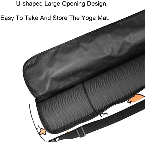 Sevimli desen köpek Yoga Mat Taşıma Çantası Omuz Askısı ile Yoga Mat Çantası spor çanta Plaj Çantası