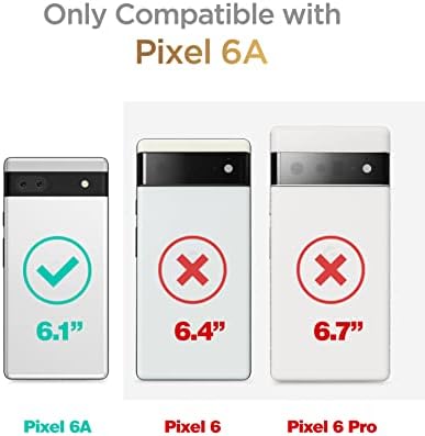 GVİEWİN Mermer Paketi-Google Pixel ile Uyumlu 6A Kılıf + Mermer cep telefon tutamağı Kayışı (Beyaz / Gold0
