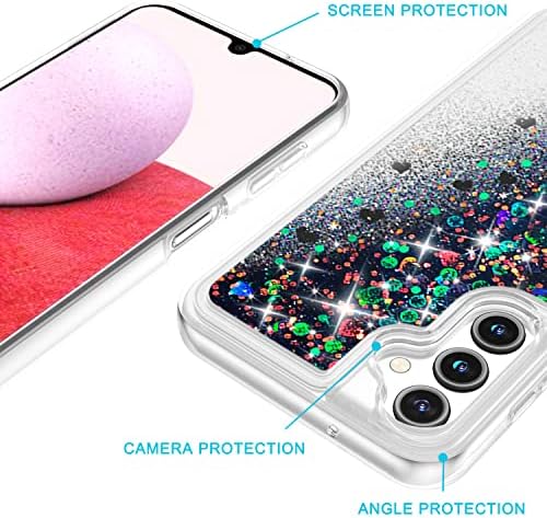 Galaxy a14 5g telefon kılıfı Glitter, Samsung a14 5g Kılıf Kadınlar Kızlar için, Quicksand Sparkle Bling Sıvı telefon