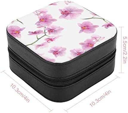 NAHAN Mücevher Kutusu orkide Çiçeği Taşınabilir Seyahat Takı Çantası Takı saklama kutusu Kolye Yüzük Küpe