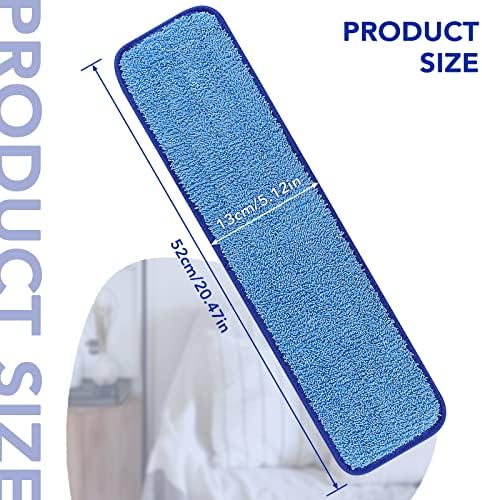 Rubbermaid ticari 18 inç paspas kafası için yedek mikrofiber ped-2 Paket ıslak ve kuru ticari temizlik yedekleri Yeniden