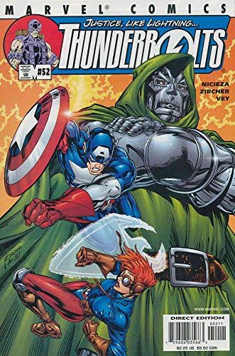 Şimşekler 52 VF; Marvel çizgi romanı / Doktor Doom Kaptan Amerika