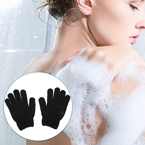 EXCEART Lif Kabağı Sünger Peeling Eldiven, 4 Pairs Peeling Duş Banyo Fırçalama Eldiven Exfoliator Eldiven için Vücut,