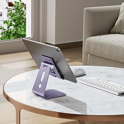 Masa için OMOTON Ayarlanabilir Tablet Standı, Daha Fazla Stabilite için Yükseltilmiş Daha Uzun Kollar, iPad Pro/Air/Mini,