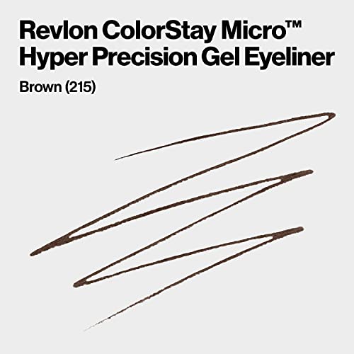 Jel Eyeliner Revlon, ColorStay Micro Hyper Precision Göz Makyajı, Dahili Leke Çıkarıcı, Su Geçirmez, Mikro Hassas